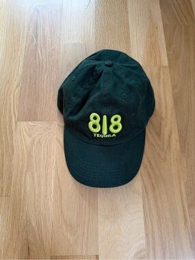 818 Tequila Embroidered Black Baseball Cap